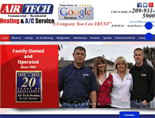 Tablet Screenshot of airtechheatingandac.com